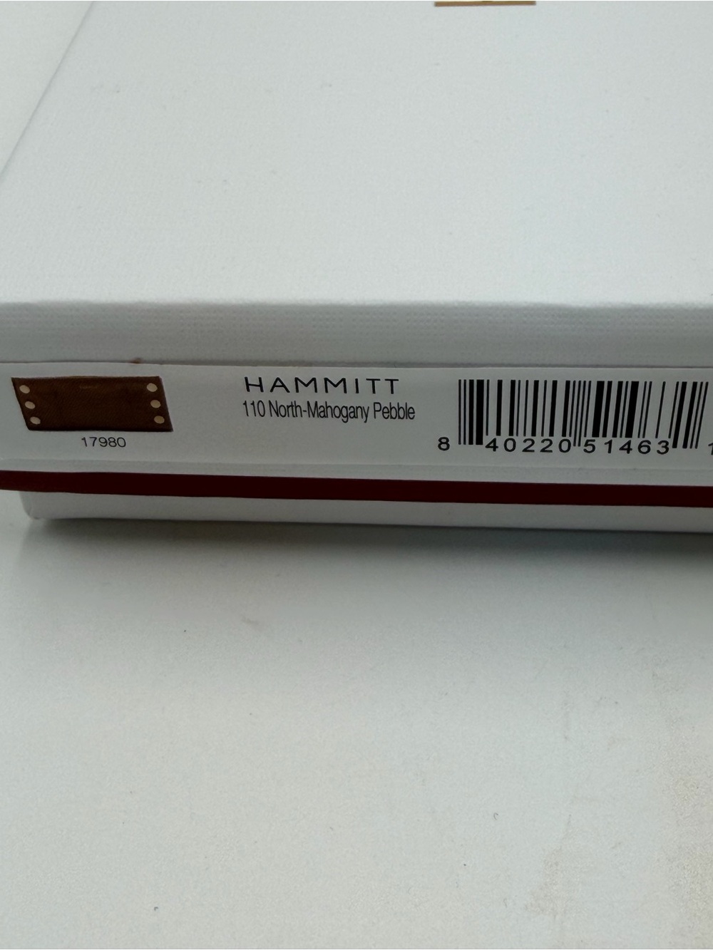 Hammitt 110 North Mahogany Pebble/Brushed Gold Red Zip - Picture 3 of 8